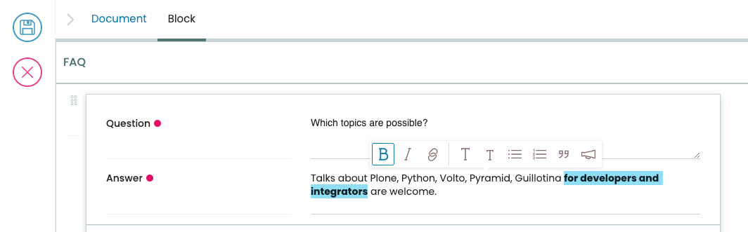 Editing Volto add-on volto-accordion-block